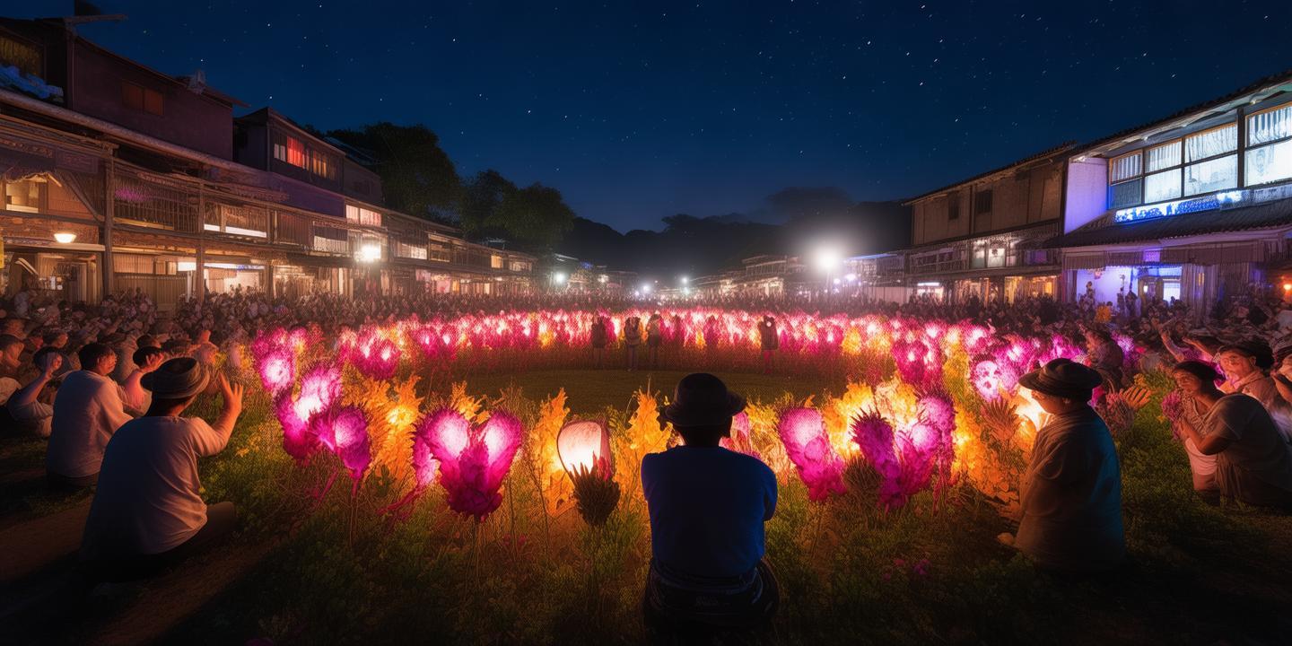 青化镇火龙果花夜祭:果农秉灯祈福丰收,创新民俗文化新风尚